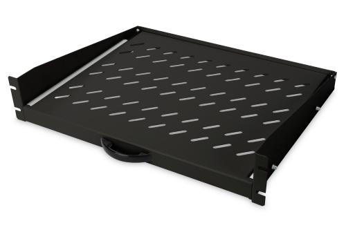 ARMADIO RACK RIPIANO 367MM 19 NERO ESTRAIBILE 2U MONTANTI FRONTALI DGT